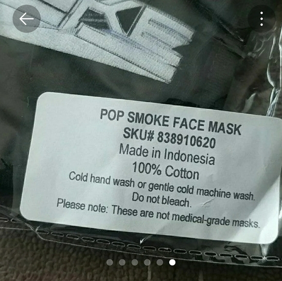 Pop smoke reversible mask - Picture 3 of 3